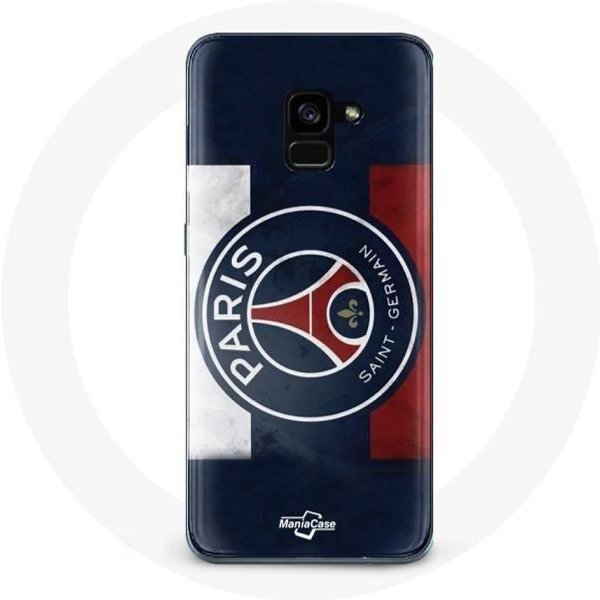 Funda - Paris Saint Germain - Galaxy A8 Plus - Flexible - Logo PSG - ProteccióN-image