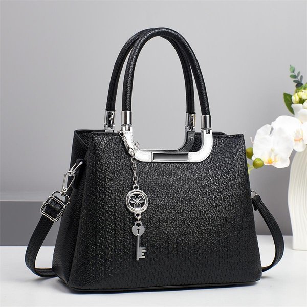 Nuevo Bolso De Moda Horizontal Embosado De Alta Apariencia Con Gran Capacidad Bolso De Hombro Multicapa Bolso Bandolera Mujer . Gray-image