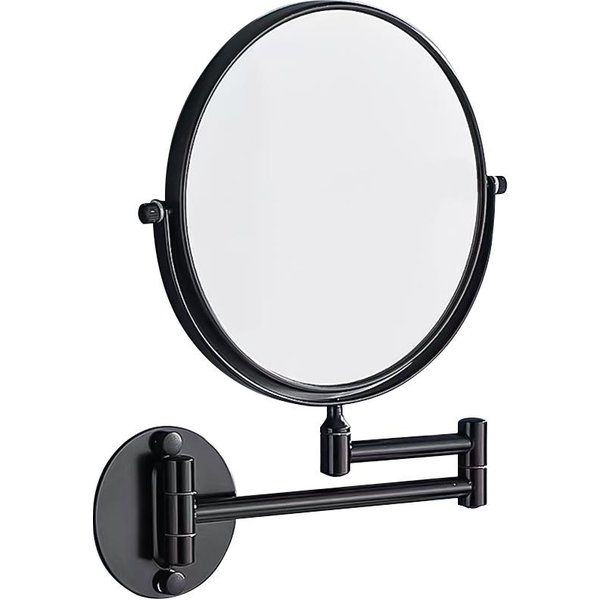 Espejo De Maquillaje De Pared Con Aumento De 3X, Giratorio De 360 Grados, Brazo Extensible Y Plegable Para BañO-image