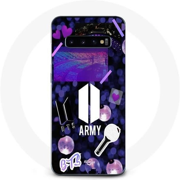 Coque Maniacase Pour Samsung Galaxy S10 Plus Est BTS Army Logo Bangtan Subs-image