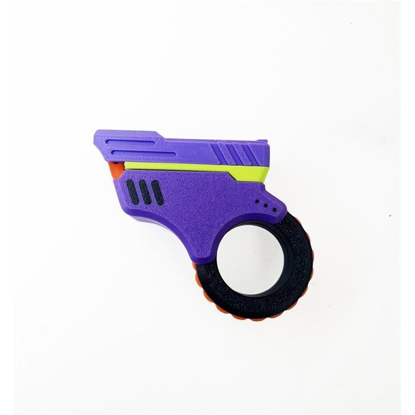 Kreatywne Pistolety Zoom Fidget Toys Drukowane 3D Fidget Slider EDC Plastikowe Zabawka Dla DorosłYch łAgodząCa Stres Zabawka łAgodząCa Adhd I LęK Pomysł Na Prezent Fioletowy-image
