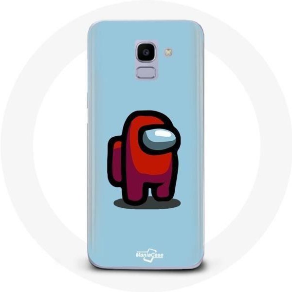 Funda - Maniacase - Samsung Galaxy A8 2018 - Flexible - DiseñO Among Us - Color Azul Azul-image
