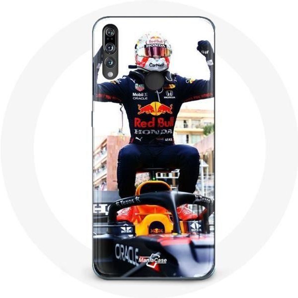 Funda Para Huawei P30 Lite FóRmula 1 Verstappen Piloto De AutomóVil F1 Negro Rojo Y Amarillo-image