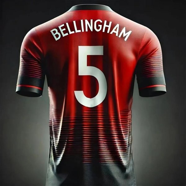 Nowa OkrąGłY Dekolt Bellingham #5 Koszulka Modna MęSka I Damska KróTki RęKaw OddychająCa SzybkoschnąCa Sportowa Koszulka S-image