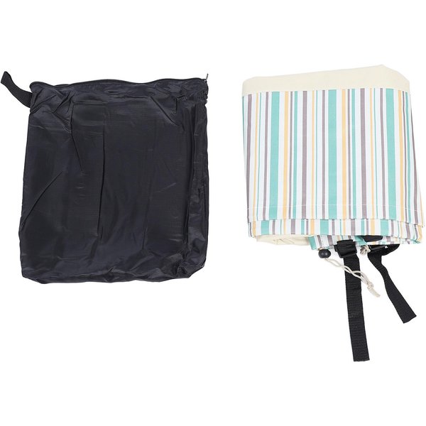 Funda Para Mesa Y Sillas De Exterior Redonda Impermeable A Prueba De Polvo ProteccióN UV Tela Oxford 600D Muebles De Patio 96 Inch White-image