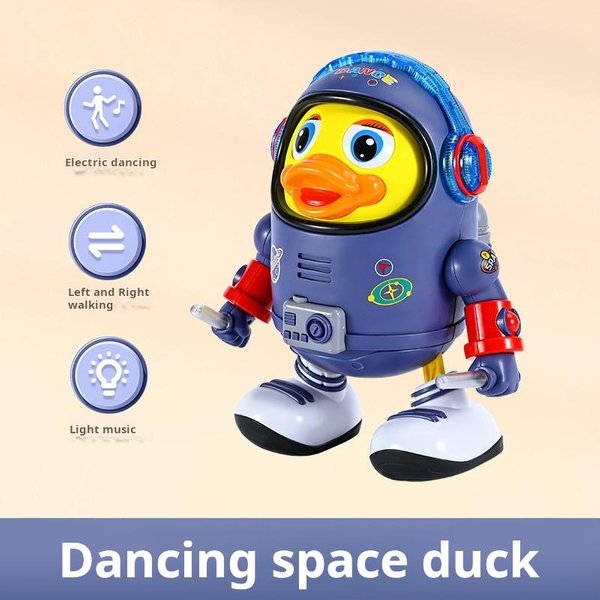 Juguete De Patito Para Bebé Juguete Musical Interactivo Elementos Espaciales Ideal Para BebéS NiñOs Regalos EléCtrico Con Luces Y Sonidos Bailando Robo-image