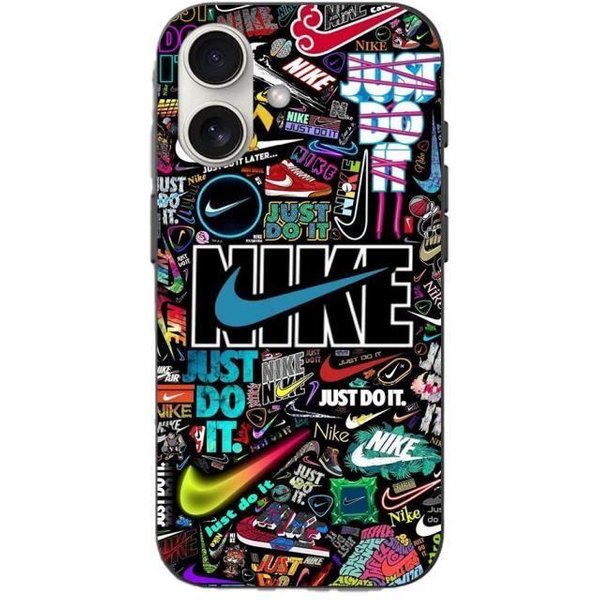 Funda Iphone 16 Plus - Nike - Colorida - Flexible - DiseñO Pikachu Y Goku - Just Do It-image
