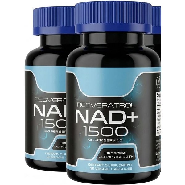 Suplemento Liposomal De Nad+ 1500Mg Con Resveratrol - Antienvejecimiento Y Soporte EnergéTico Para Hombres Y Mujeres (90 Unidades) 2Pack-image