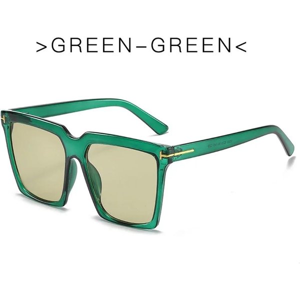 Gafas De Sol Cuadradas Mujer Vintage Oversize T Gafas De Sol De Mujer Negro Degradado Gafas Femeninas De Hombre Oculos UV400-image