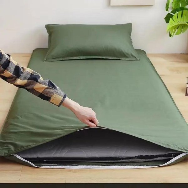 Funda Protectora De ColchóN Totalmente Cerrada Con Cremallera Para Estudiante Bebé Cama Individual Doble Almohadilla Protectora 90/150Cm Wasart 360° 2Pcpillowcase48X74Cm-image