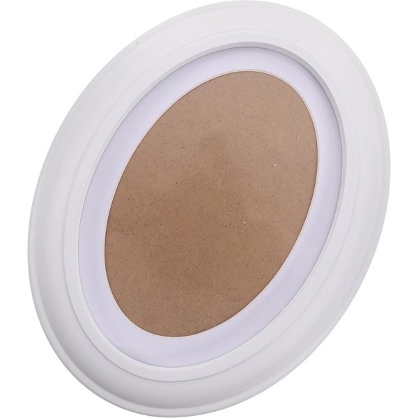 7 Owalna Drewniana Ramka Na ZdjęCia Calowa Owalna Drewniana Po Ramka BiałA WisząCa Na ŚCianę Ramka Na ZdjęCia Do Salonu Sypialni- WyśLij (White,Size 1) BiałY-image