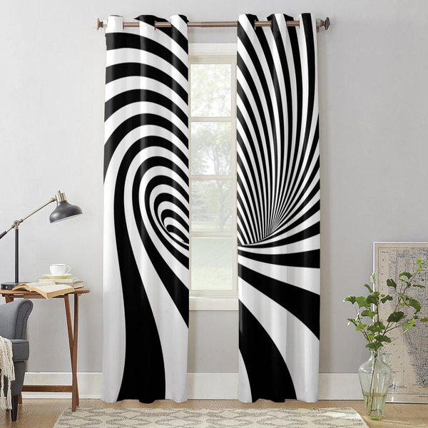 Pasiasty Abstrakcyjny TłO ZasłOna Okienna Salon Luksusowa Lambrekina ZasłOna Do Sypialni Dom Kuchnia Dekoracja ZasłOna 135W X 60H(Cm) X1 White-image