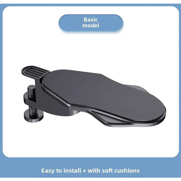 Almohadilla Reposabrazos Para Escritorio De Computadora Plegable ErgonóMica Soporte ReposamuñEcas Para Teclado Extensor Reposabrazos Giratorio Soporte Estante Para Alfombrilla De RatóN-image