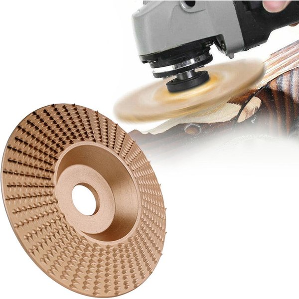 Lijado Tallado CarpinteríA Muela De ÁNgulo Herramienta Rotativa Disco Abrasivo Para Amoladora Angular Type 1 Oro-image