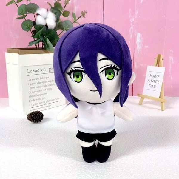 Anime Chainsaw Man Quanxi Pluszowe Lalki 20 Cm Makima Pluszowe Zabawki Urocze Urocze MięKkie Reze Wypchane Lalki Poduszki Prezent Urodzinowy 20Cm-image