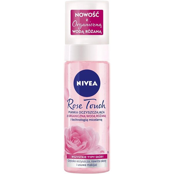 Nivea Rose Touch Espuma Limpiadora - Mousse Limpiador Facial 150Ml-image