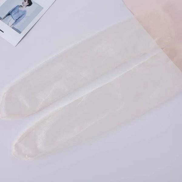 Letnie Cienkie Skarpetki Siateczkowe Damskie Ultracienkie Przezroczyste Nylonowe LuźNe DłUgie Skarpetki Codzienne Jednokolorowe OddychająCe Skarpety Do PołOwy łYdki Sox Eur 35-39-image
