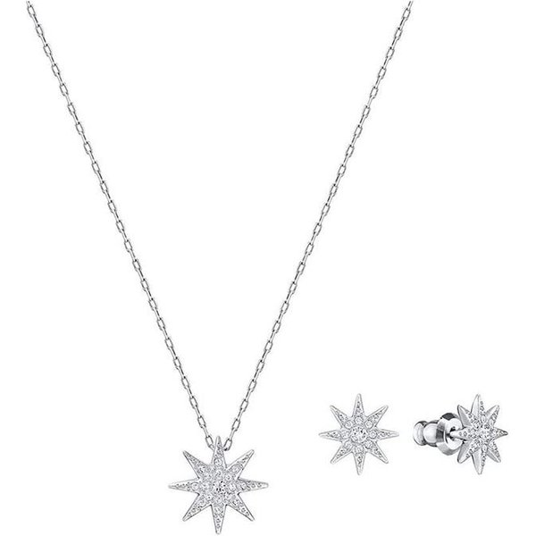 Swarovski Fizzy Collection Collar Y Pendientes Estrella Mar Estrellado Conjunto JoyeríA Para Mujer 5253054 Box (Random Color) White-image