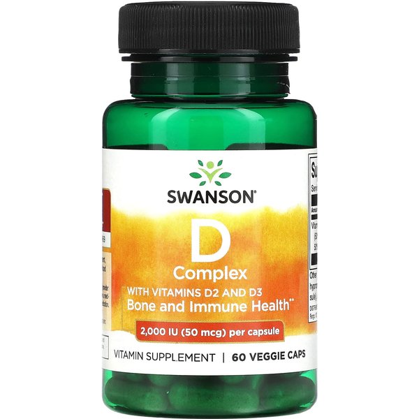 Contiene Vitamina D2 Y Vitamina D3, 50Mcg (2,000 Ui), 60 CáPsulas Vegetales-image