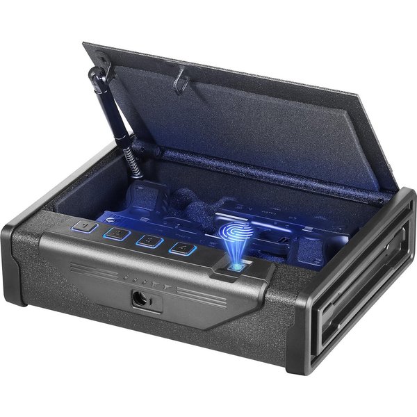 Caja Fuerte Para Pistolas BioméTrica Con 3 Formas De Acceso Para 2 Pistolas-image
