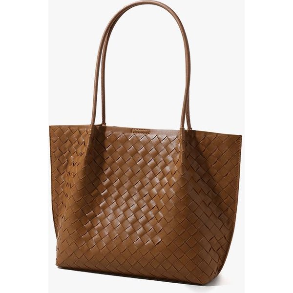 Bolsos Cruzados De Mujer Para OtoñO E Invierno, Bolsos De Mano De Gran Capacidad, Bolsos Tejidos De Moda MarróN-image