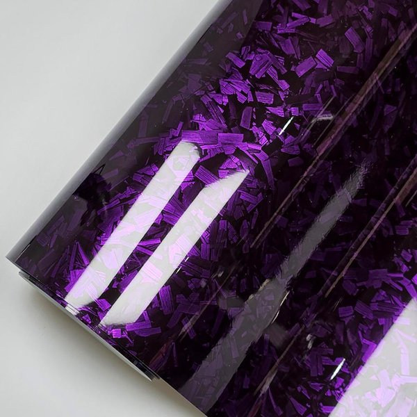 50X30Cm Folia Winylowa Z WłóKna WęGlowego 3D/6D Matowy Efekt Folia Samoprzylepna Do Owijania Samochodu Motocykla DIY Purple-image
