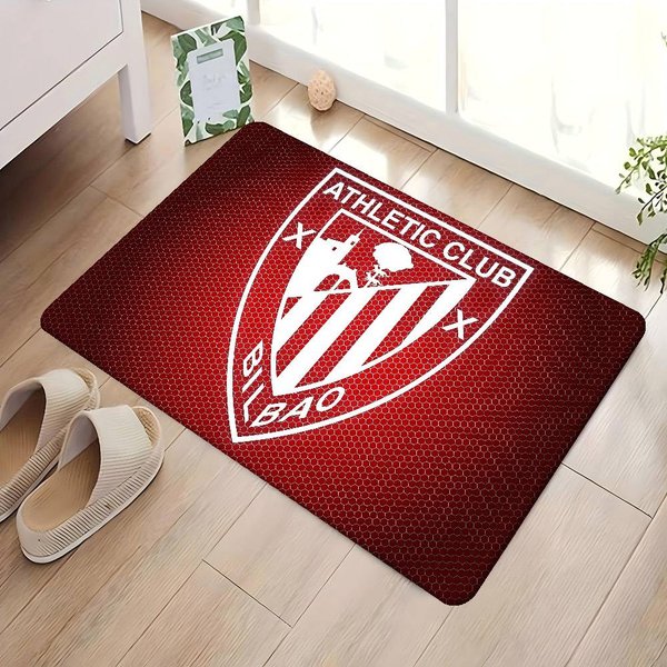 Alfombra De Puerta De Entrada Novedad Athletic Club De Bilbao Estilo NóRdico Dormitorio Sala De Estar Felpudo Hogar BalcóN Alfombra Antideslizante 40X60 Cm Gray-image
