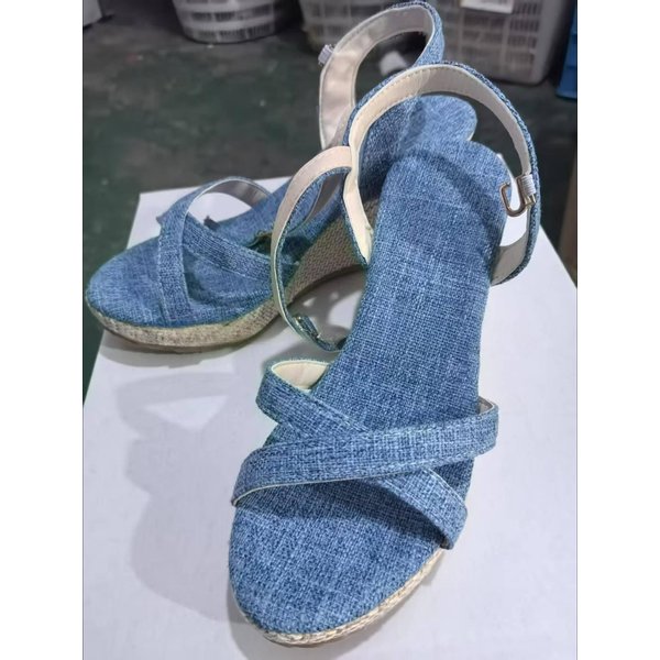 Damskie SandałY Modne SandałY Na Koturnie Letnie Codzienne Outdoorowe Buty PlażOwe Z Odkrytymi Palcami Platforma Damskie Buty SandałY Z Klamrą Na Wysokim Obcasie 43 Koloru Czerwonego Wina-image