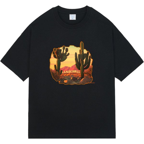 Camiseta De Verano Nueva Neutra Retro Americana Nicho Calle Manga Corta Para Hombre Holgada AlgodóN Puro XXL Negro-image