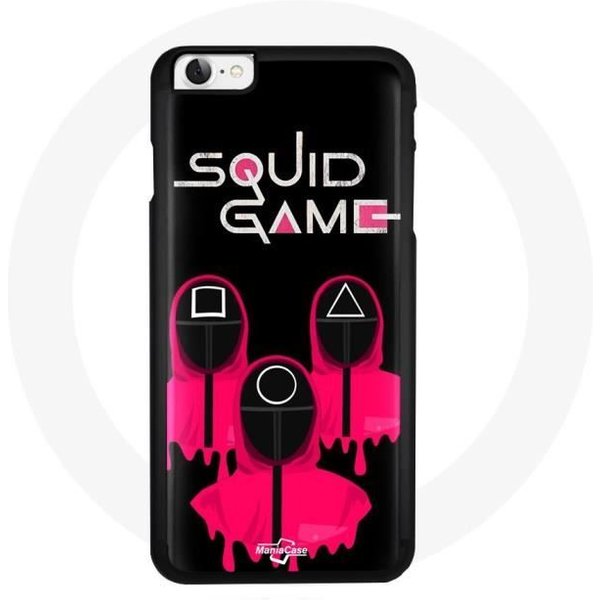 Funda De TeléFono - Maniacase - Iphone 4 - MáScara Juego Del Calamar - Flexible - ProteccióN Contra Golpes Negro-image