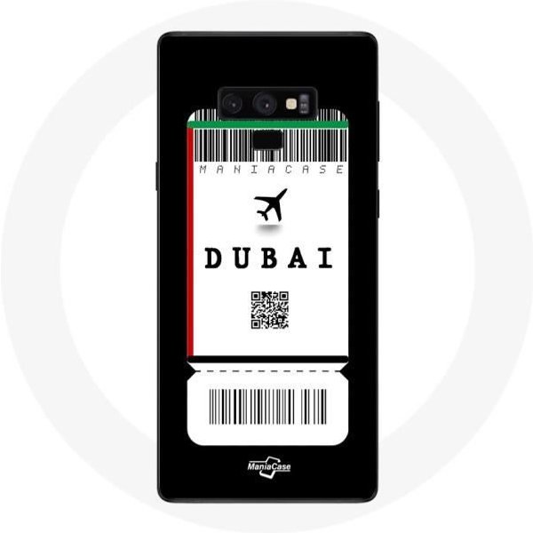 Funda - Samsung - Galaxy Note 9 - Billete De AvióN DubáI - Flexible - ProteccióN SintéTica-image