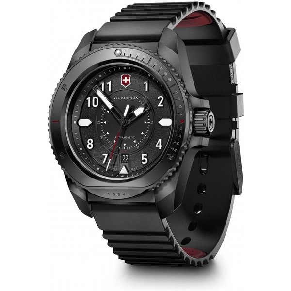 Victorinox Reloj Victorinox Journey 1884 241982 Para Hombre, Caja De Acero Inoxidable Con PVD Negro (316L) Esfera Negra Correa De Caucho Negra Cuarzo Resistente Al Agua AnalóGico B-image