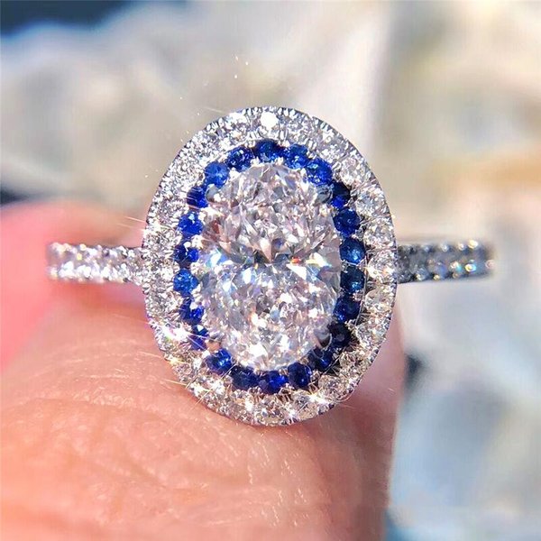 Huitan Nuevos Anillos De Boda De Moda Con Brillante Circonita CúBica Para Mujer Temperamento Elegante Accesorio Compromiso JoyeríA De Lujo 10-image