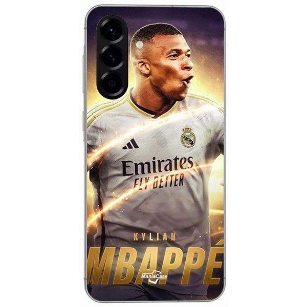 Funda - Maniacase - Samsung Galaxy A26 - Silicona - Flexible - Kylian Mbappé Real Madrid Negro-image