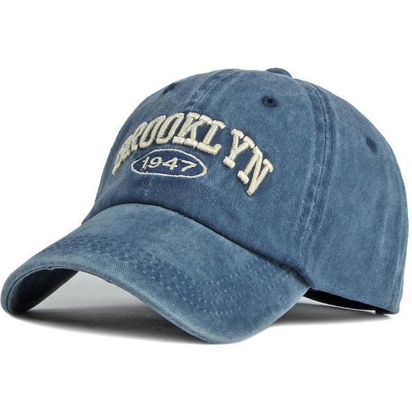 Gorra Para Hombres Y Mujeres Gorra De BéIsbol Vaquera Sombrero De AlgodóN De Verano Snapback Gorra Hip-Hop Informal Gorra Hombre Visera Brooklyn Alfabeto BéIsbol Gray-image