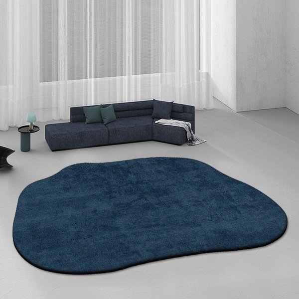 Alfombra Moderna De Forma Especial Para Sala De Estar Alfombras Minimalistas Irregulares Para El Hogar Alfombras Suaves Y CóModas Para Dormitorio Alfombra Grande Para Vestidor 160*230Cm-image
