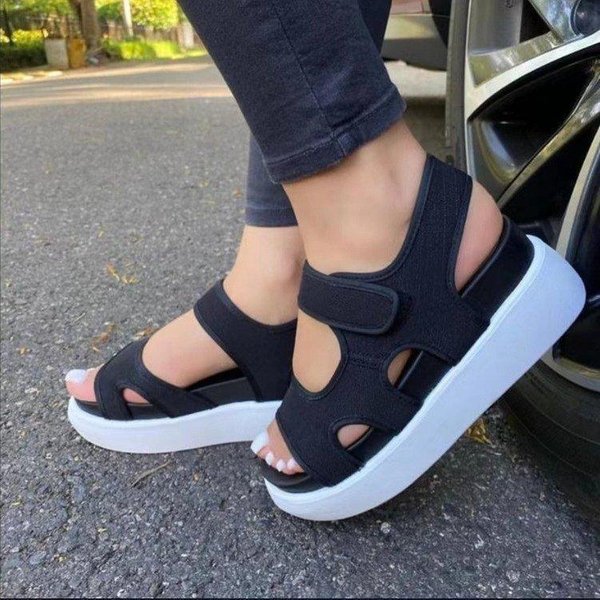 Sandalias Mujer Zapatillas Casual Sandalias CuñAs Sandalias Mujer Zapatos Punta Abierta 38-image