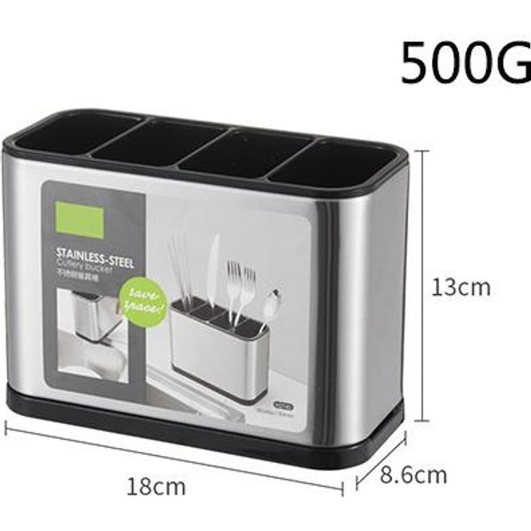 Organizador De Cubiertos De Cocina, Soporte De PláStico Para Cuchillos, Escurridor, Cuchara, Tenedor, Palillos, Utensilios De Cocina, Bandeja Para Herramientas De Cocina, Estante, Caja-image