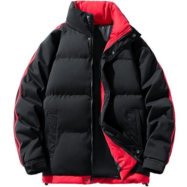 Abrigo De Hombre Invierno Acolchado De AlgodóN Para Hombre Nuevo Acolchado De AlgodóN Casual Top Chaqueta 4XL Black-image
