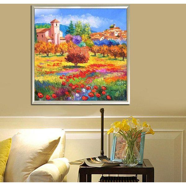 Bordado De Diamantes 5D ArtesaníAs Pintura De Diamantes Pintura Al ÓLeo Ciudad PedreríA Brillante Regalo Diamante 30X30Cm-image
