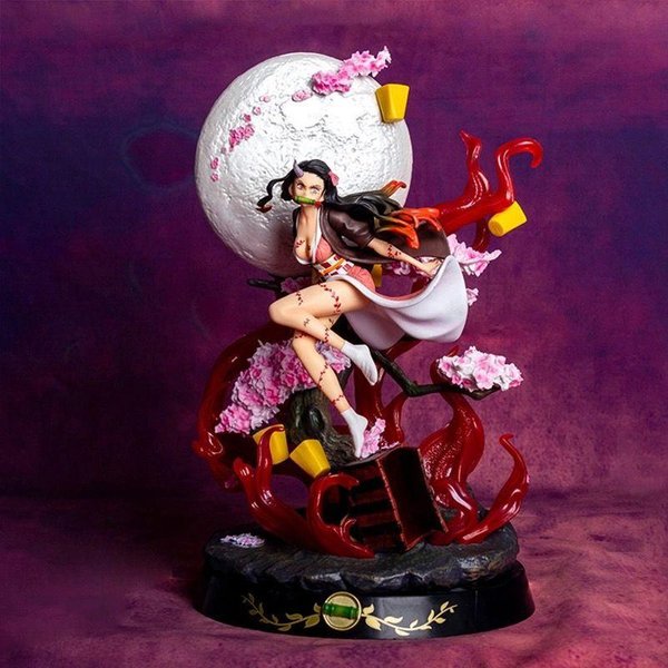 14Cm Figurka Anime Dziewczyna Demon Slayer Kamado Nezuko Figurka GK DużA Statua Kolekcja Dla ChłOpcóW Dekoracja Biurka Ozdoba Zabawki Prezenty-image