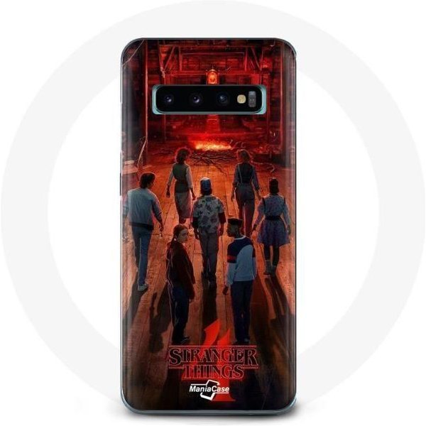 Coque Pour Samsung Galaxy S10 Plus Stranger Things Affiche Equipages Fan Art Saison 4-image