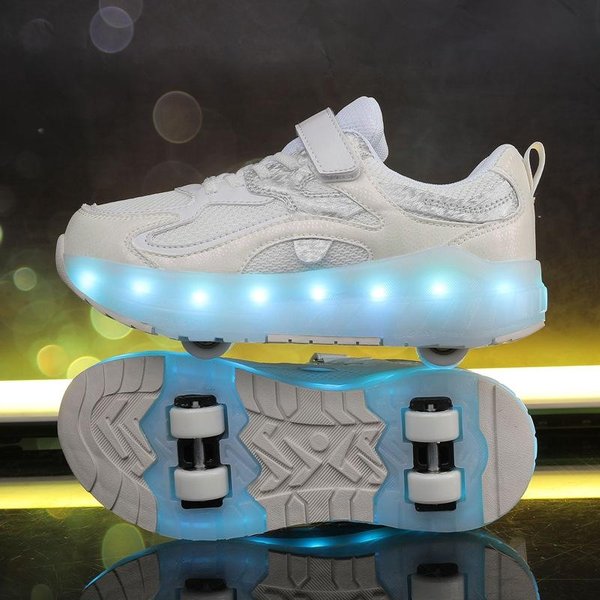 Nuevos Zapatos Runaway Zapatos De Polea De Cuatro Ruedas Zapatos Para NiñOs Zapatos Con Ruedas Patines Para NiñAs 32-image