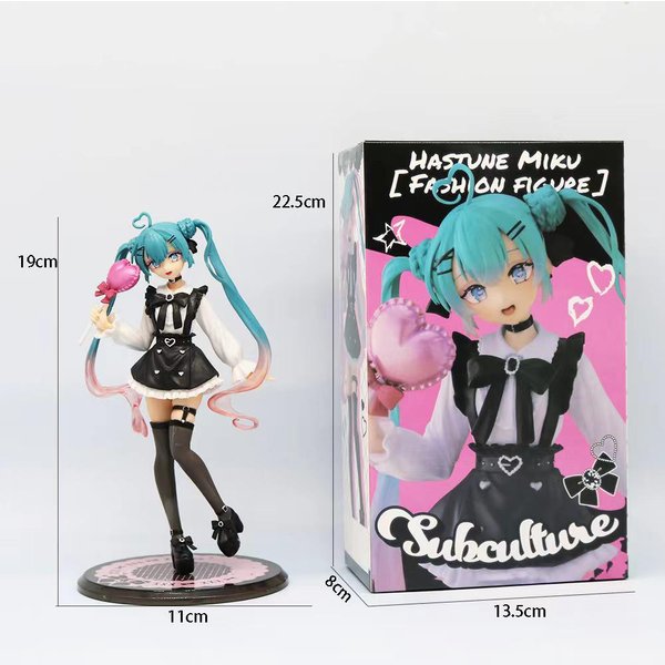 DostęPne Figurka Anime Hatsune Miku Moda Subkultura Miku Figurka Akcji PVC Model Kolekcjonerski Kawaii BożE Narodzenie Prezent Lalka Zabawka-image