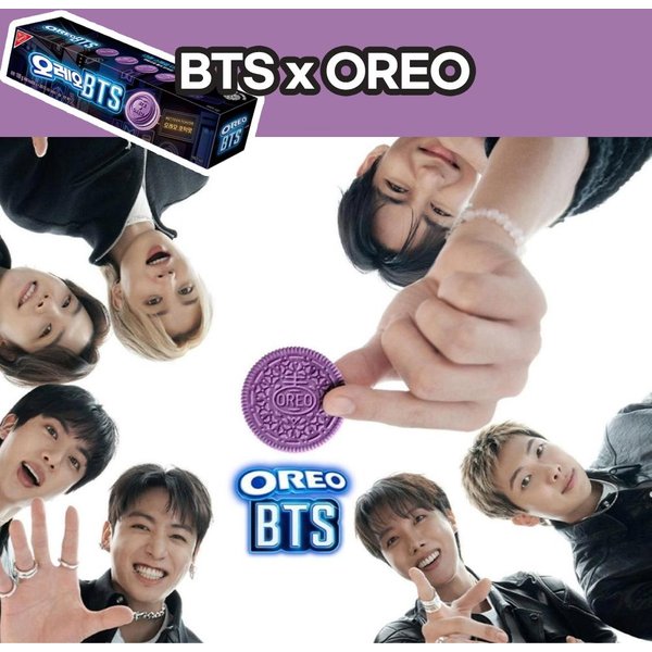 BTS Oreo EdicióN Limitada Galletas SáNdwich De Panqueque De AzúCar Moreno Snack Oficial Corea Oreo Cookies Only 1Kg-image