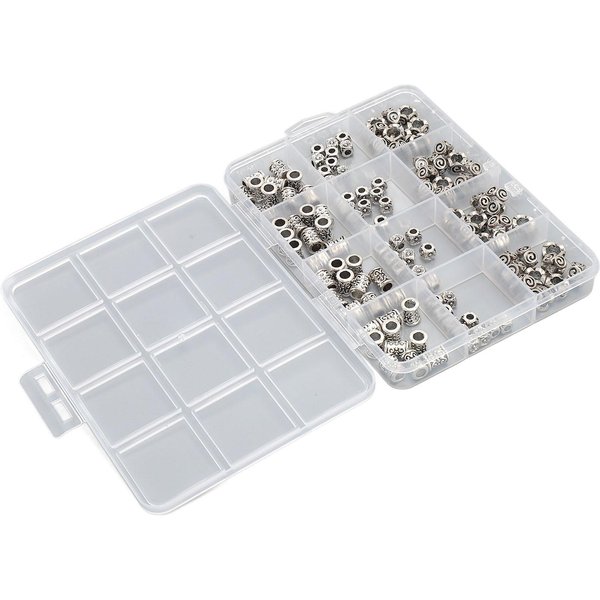 120 Piezas Cuentas Para Rastas Anillos Trenza De Cabello Vintage PuñOs De AleacióN Accesorios Para Trenzar El Cabello Para JoyeríA-image