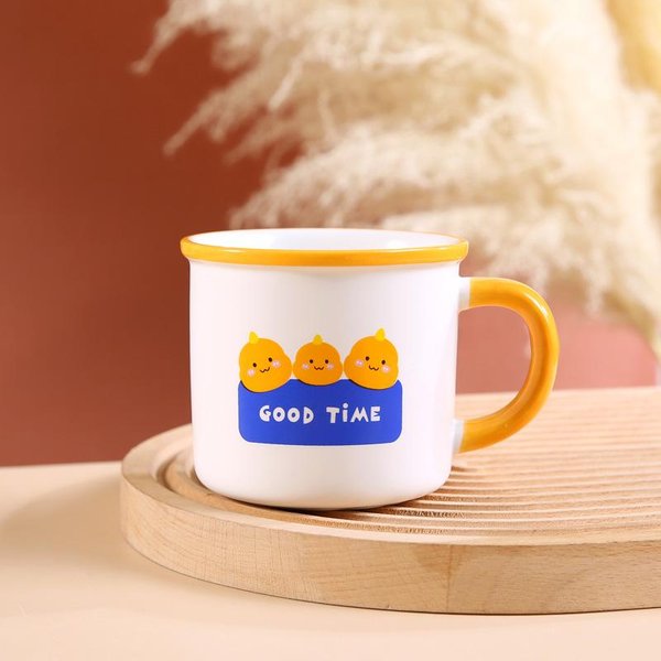 Ceramiczny Kubek Na Urodziny Dziecka Prezent KreskóWkowy Dinozaur Kubek PamiąTka Reklamowa Prezent Kubek Na Wodę Kubek Na Imprezę Festiwalową 301-400Ml Beige-image