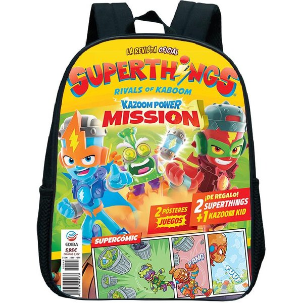 Mochila Escolar Superthings Linda Bolso Escolar Mochila Escolar NiñAs Mochilas Primaria Dibujos Animados NiñOs Mochila Para Libros Impermeable Mochila-image
