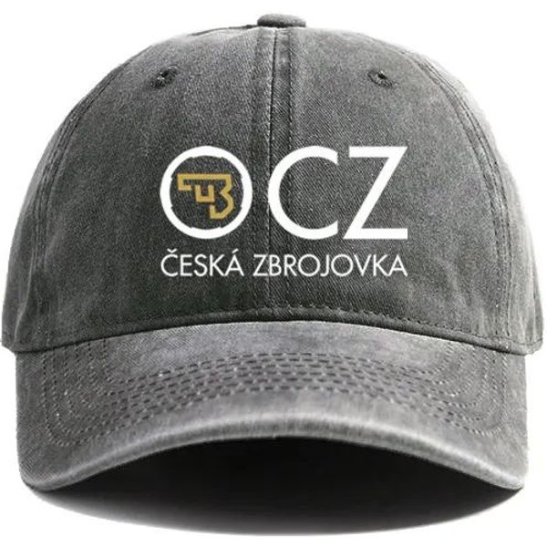 Czeska Zbrojovka Czapki Baseballowe Zniszczone Czapki Cz Broń Palna Czapka MężCzyźNi Kobiety Retro Outdoor Letnie Regulowane Czapki Moda Adjustable-image