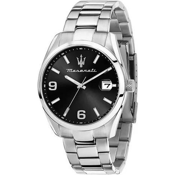 Reloj Para Hombre Maserati Attrazione Acero Inoxidable Esfera Negra Cuarzo R8853151007 Negro-image